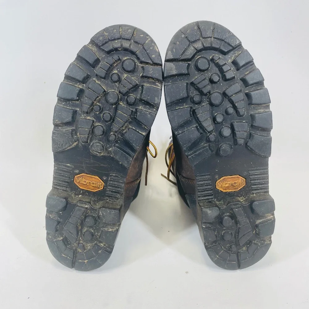 Red Wing 4499 Mens 7.5 D MetGuard Waterproof Vibram Safety Toe Work Boots Brown